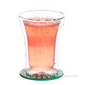 गर्मी प्रतिरोधी बोरोसिलिकेट डबल वॉल ग्लास कप